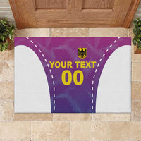 Custom Germany Football Rubber Doormat Pink Version - Wonder Print Shop