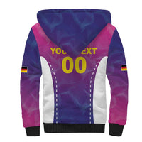 Custom Germany Football Sherpa Hoodie Pink Version - Wonder Print Shop