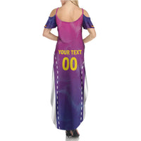 Custom Germany Football Summer Maxi Dress Pink Version - Wonder Print Shop