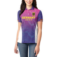 Custom Germany Football Women Polo Shirt Pink Version - Wonder Print Shop