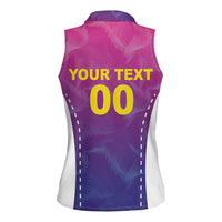 Custom Germany Football Women Sleeveless Polo Shirt Pink Version - Wonder Print Shop