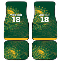 Custom Rugby South Africa Car Mats Springboks Mascot - Wonder Print Shop
