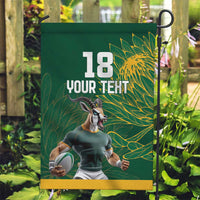 Custom Rugby South Africa Garden Flag Springboks Mascot - Wonder Print Shop