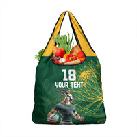 Custom Rugby South Africa Grocery Bag Springboks Mascot - Wonder Print Shop