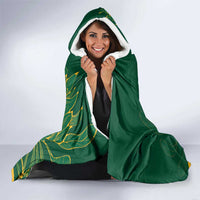 Custom Rugby South Africa Hooded Blanket Springboks Mascot - Wonder Print Shop