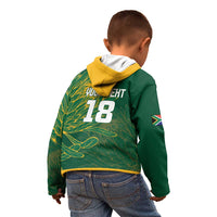 Custom Rugby South Africa Kid Hoodie Springboks Mascot - Wonder Print Shop