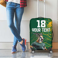 Custom Rugby South Africa Luggage Cover Springboks Mascot - Wonder Print Shop