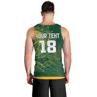 Custom Rugby South Africa Men Tank Top Springboks Mascot - Wonder Print Shop