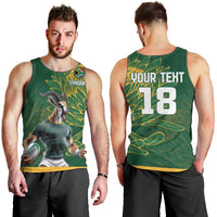 Custom Rugby South Africa Men Tank Top Springboks Mascot - Wonder Print Shop