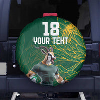 Custom Rugby South Africa Spare Tire Cover Springboks Mascot - Wonder Print Shop