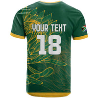 Custom Rugby South Africa T Shirt Springboks Mascot - Wonder Print Shop