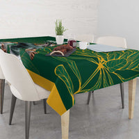 Custom Rugby South Africa Tablecloth Springboks Mascot - Wonder Print Shop