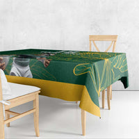 Custom Rugby South Africa Tablecloth Springboks Mascot - Wonder Print Shop