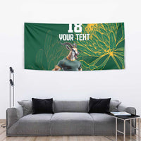 Custom Rugby South Africa Tapestry Springboks Mascot - Wonder Print Shop