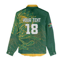 Custom Rugby South Africa Women Casual Shirt Springboks Mascot - Wonder Print Shop