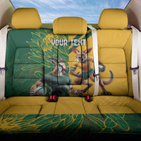Personalized Rugby South Africa Australia Back Car Seat Cover Springboks Wallabies Mascot Go Champions - Wonder Print Shop