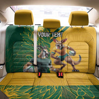 Personalized Rugby South Africa Australia Back Car Seat Cover Springboks Wallabies Mascot Go Champions - Wonder Print Shop