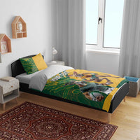 Personalized Rugby South Africa Australia Bedding Set Springboks Wallabies Mascot Go Champions - Wonder Print Shop