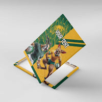 Personalized Rugby South Africa Australia Canvas Wall Art Springboks Wallabies Mascot Go Champions - Wonder Print Shop
