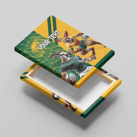 Personalized Rugby South Africa Australia Canvas Wall Art Springboks Wallabies Mascot Go Champions - Wonder Print Shop