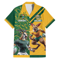 Personalized Rugby South Africa Australia Family Matching Mermaid Dress and Hawaiian Shirt Springboks Wallabies Mascot Go Champions - Wonder Print Shop