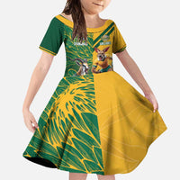 Personalized Rugby South Africa Australia Family Matching Summer Maxi Dress and Hawaiian Shirt Springboks Wallabies Mascot Go Champions - Wonder Print Shop