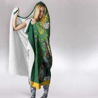 Personalized Rugby South Africa Australia Hooded Blanket Springboks Wallabies Mascot Go Champions - Wonder Print Shop