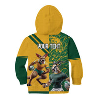 Personalized Rugby South Africa Australia Kid Hoodie Springboks Wallabies Mascot Go Champions - Wonder Print Shop