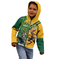 Personalized Rugby South Africa Australia Kid Hoodie Springboks Wallabies Mascot Go Champions - Wonder Print Shop