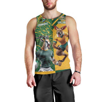 Personalized Rugby South Africa Australia Men Tank Top Springboks Wallabies Mascot Go Champions - Wonder Print Shop