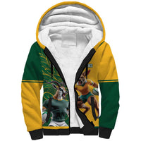 Personalized Rugby South Africa Australia Sherpa Hoodie Springboks Wallabies Mascot Go Champions - Wonder Print Shop