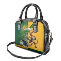 Personalized Rugby South Africa Australia Shoulder Handbag Springboks Wallabies Mascot Go Champions - Wonder Print Shop