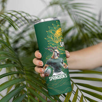 Personalized Rugby South Africa Australia Skinny Tumbler Springboks Wallabies Mascot Go Champions - Wonder Print Shop