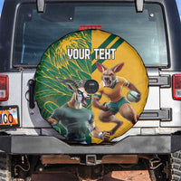 Personalized Rugby South Africa Australia Spare Tire Cover Springboks Wallabies Mascot Go Champions - Wonder Print Shop