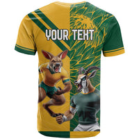 Personalized Rugby South Africa Australia T Shirt Springboks Wallabies Mascot Go Champions - Wonder Print Shop