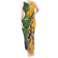 Personalized Rugby South Africa Australia Tank Maxi Dress Springboks Wallabies Mascot Go Champions - Wonder Print Shop