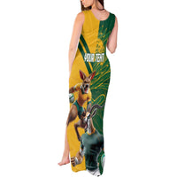 Personalized Rugby South Africa Australia Tank Maxi Dress Springboks Wallabies Mascot Go Champions - Wonder Print Shop