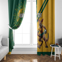 Personalized Rugby South Africa Australia Window Curtain Springboks Wallabies Mascot Go Champions - Wonder Print Shop