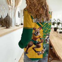 Personalized Rugby South Africa Australia Women Casual Shirt Springboks Wallabies Mascot Go Champions - Wonder Print Shop