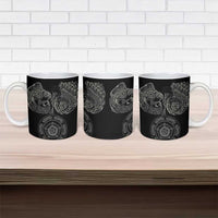 Viking Pride of Yorkshire Ceramic Mug Black Odin’s Ravens Nordic - Wonder Print Shop