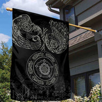 Viking Pride of Yorkshire Garden Flag Black Odin’s Ravens Nordic - Wonder Print Shop