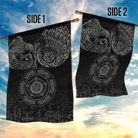 Viking Pride of Yorkshire Garden Flag Black Odin’s Ravens Nordic - Wonder Print Shop