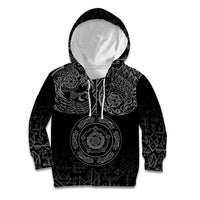 Viking Pride of Yorkshire Kid Hoodie Black Odin’s Ravens Nordic - Wonder Print Shop