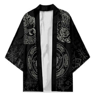 Viking Pride of Yorkshire Kimono Black Odin’s Ravens Nordic - Wonder Print Shop