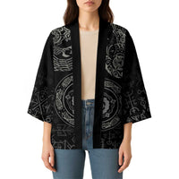 Viking Pride of Yorkshire Kimono Black Odin’s Ravens Nordic - Wonder Print Shop