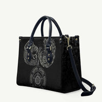 Viking Pride of Yorkshire Leather Bag Black Odin’s Ravens Nordic - Wonder Print Shop