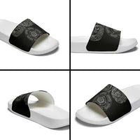 Viking Pride of Yorkshire Slide Sandals Black Odin’s Ravens Nordic - Wonder Print Shop