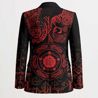 Viking Pride of Yorkshire Blazer Red Odin’s Ravens Nordic - Wonder Print Shop
