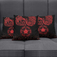 Viking Pride of Yorkshire Pillow Cover Red Odin’s Ravens Nordic - Wonder Print Shop