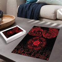Viking Pride of Yorkshire Puzzle Red Odin’s Ravens Nordic - Wonder Print Shop